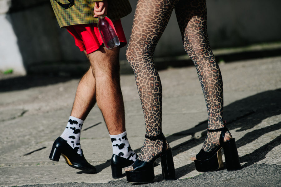 Man wearing skirt