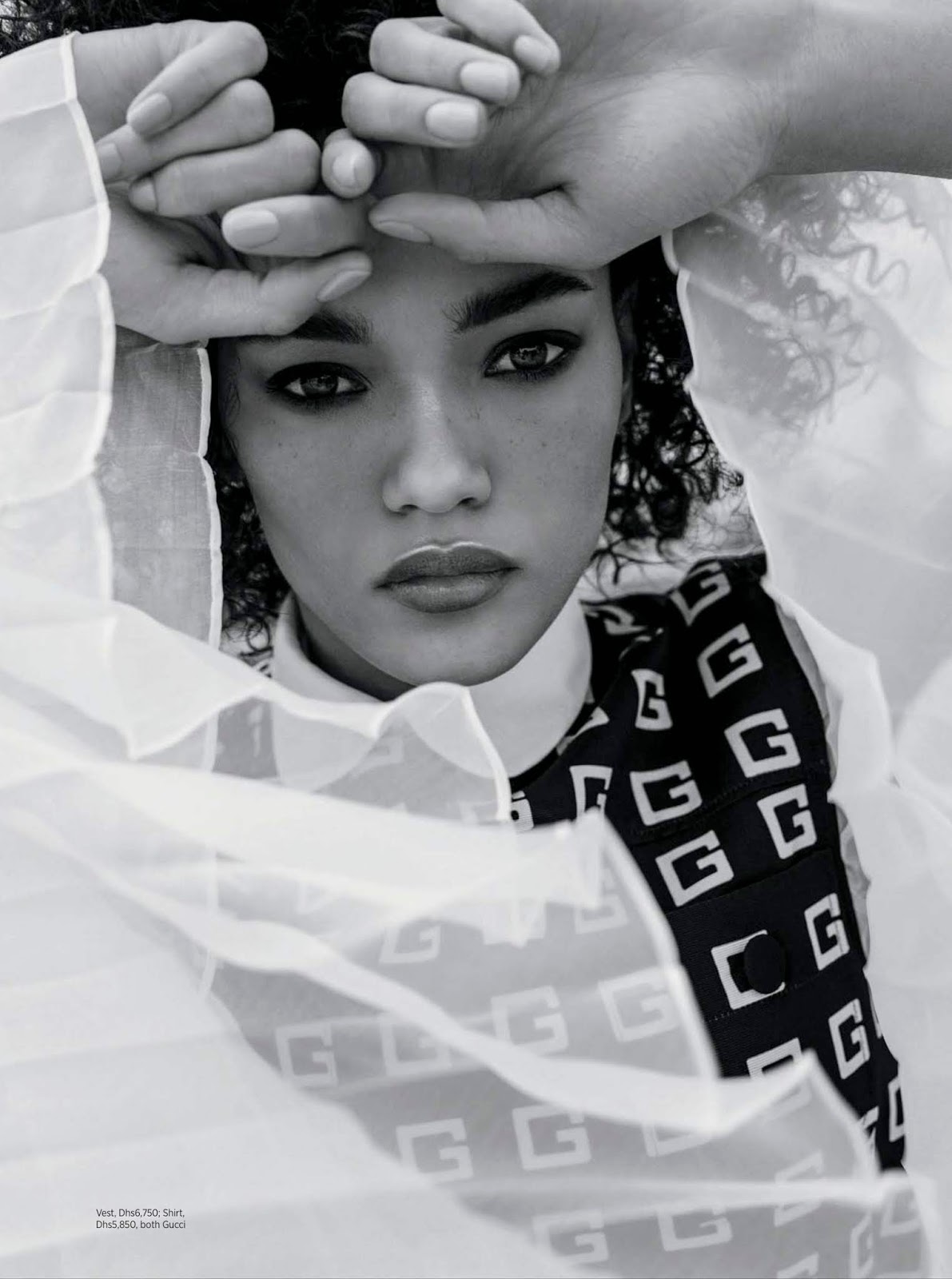 Lameka Fox in Harper's Bazaar Arabia April 2020 by Juankr