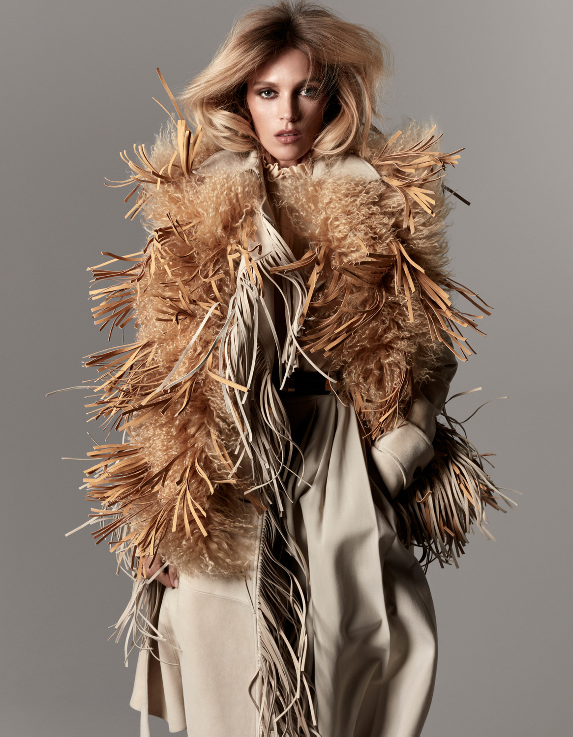 Anja Rubik in Vogue Paris May/June 2020 by Julien Martines Leclerc