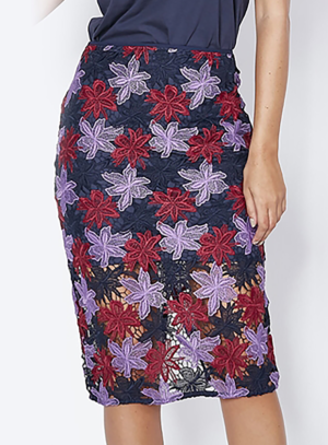 Liz Santos - Colcci Skirt closeup